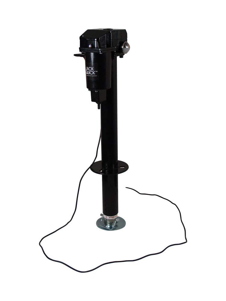 Electric Tongue Jack with LED Work Light and Ground Wiring I689351