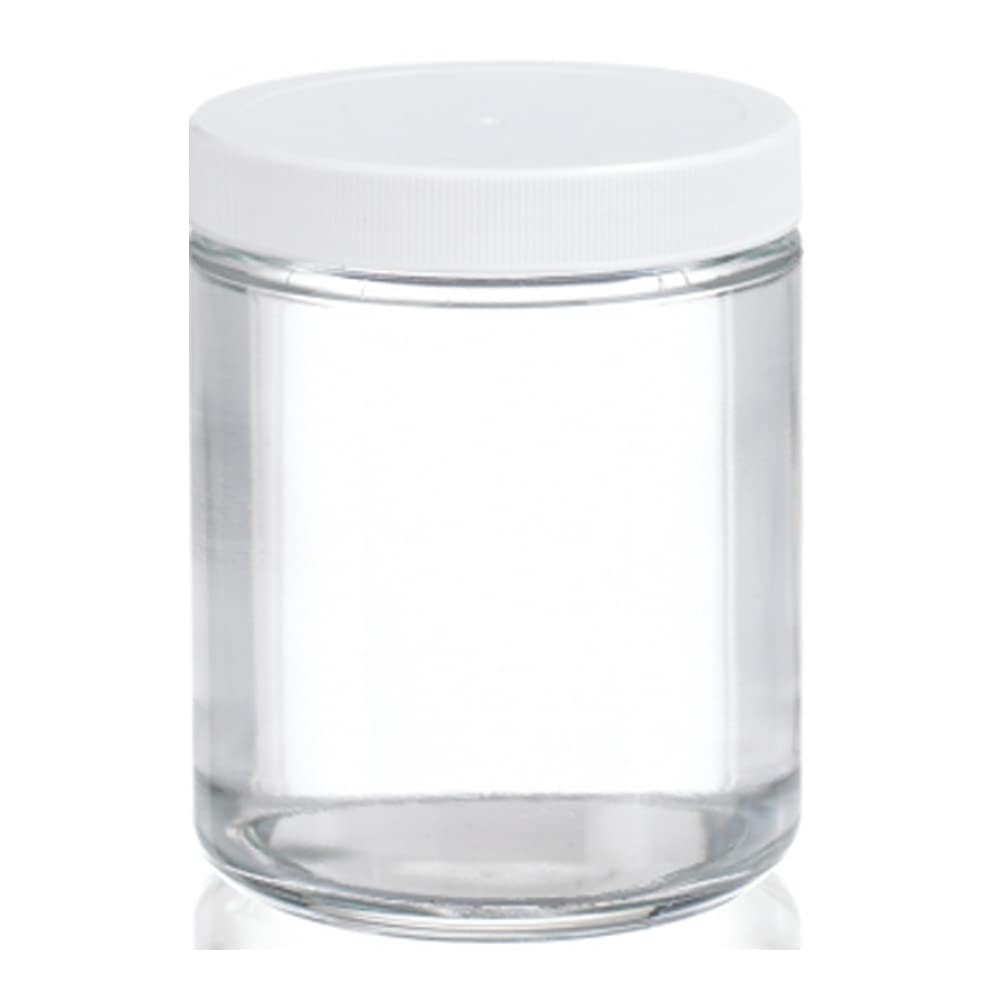 Clear Glass 2oz Straight Sided Jar with Screw Cap, Case of 24 O660