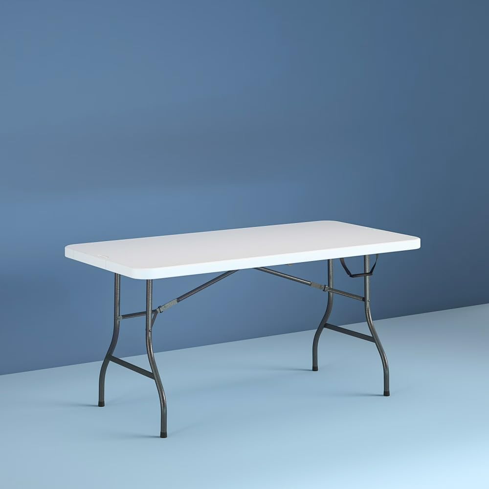 6 Foot Folding Table White Speckle R2759