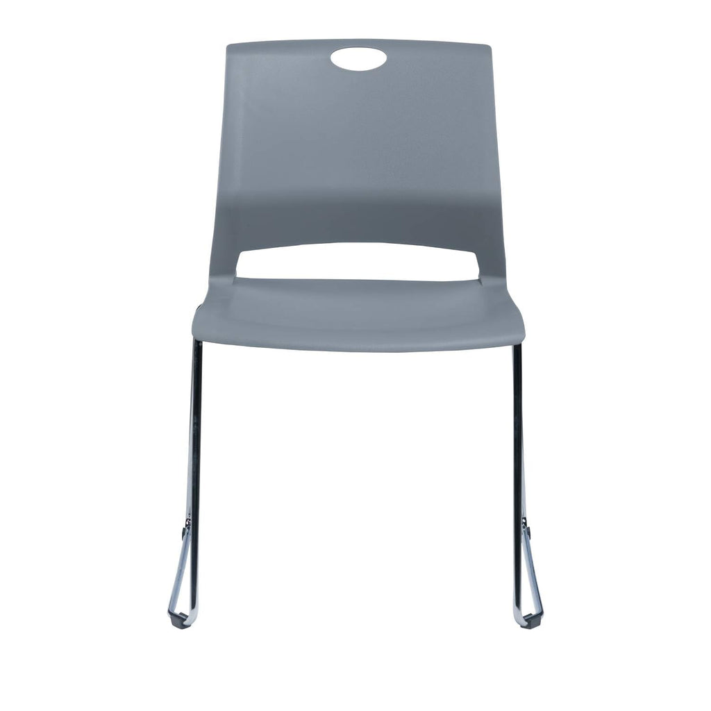 Grey Plastic Stack Chair 4-Pack U893