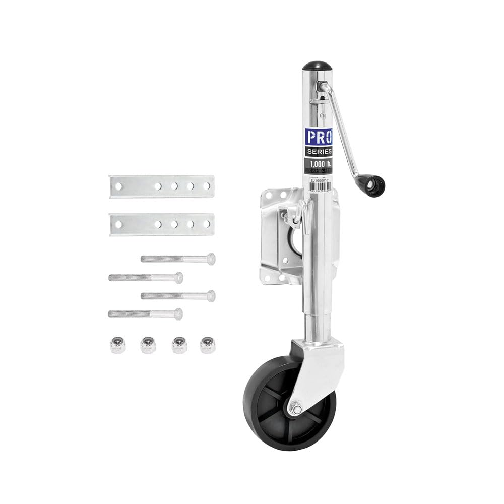 Utility Trailer Jack, Side Mount, 1,000 lbs. Lift Capacity, 10 Inch Travel C742
