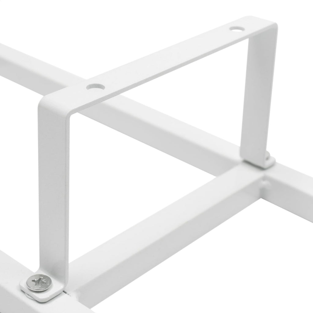 2 Pcs 34Inch White Wall Mount CD DVD Storage Shelf K595748