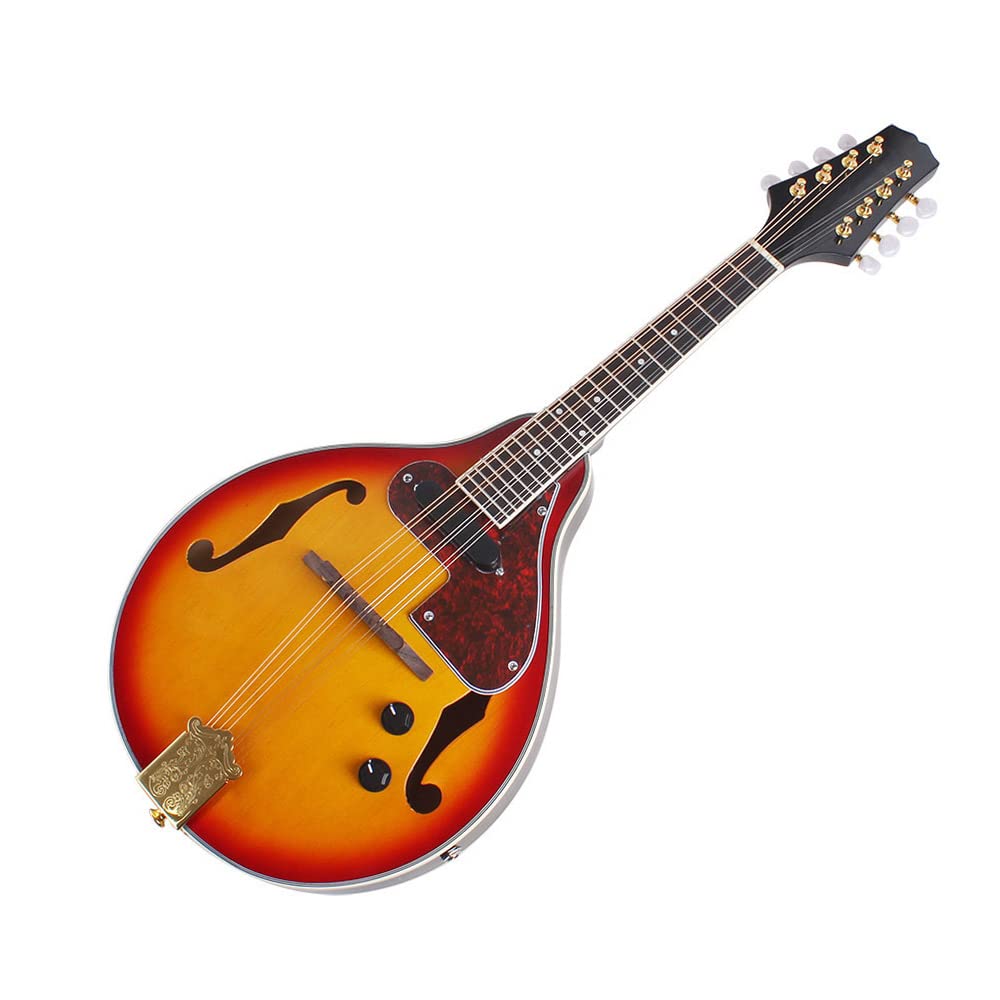 8 Strings Electric Mandolin with Cable and Cleaning Cloth P3570