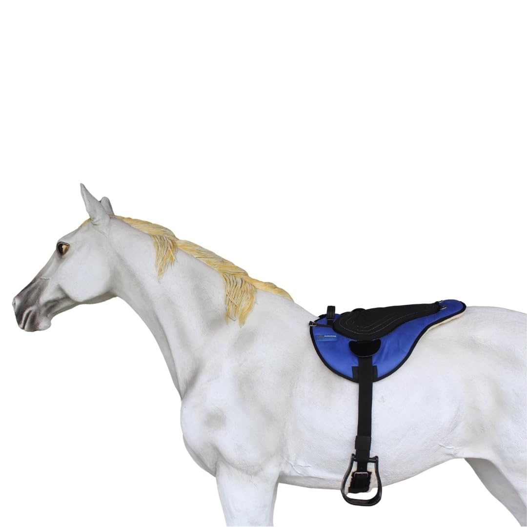 Fleece Padded Bareback Pad with Cinch Royal Blue X28019