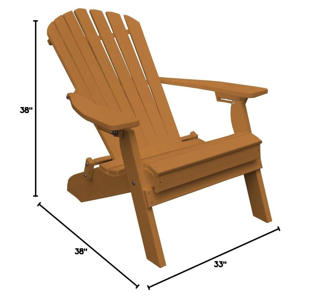 Cedar Poly Folding and Reclining Adirondack Chair L8851