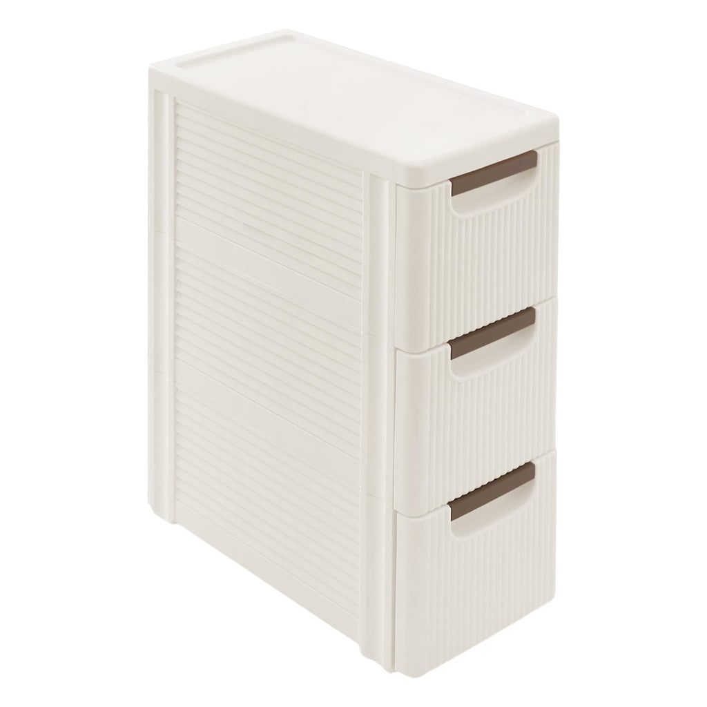 Narrow Rolling Storage Cabinet with 3 Drawers E507453