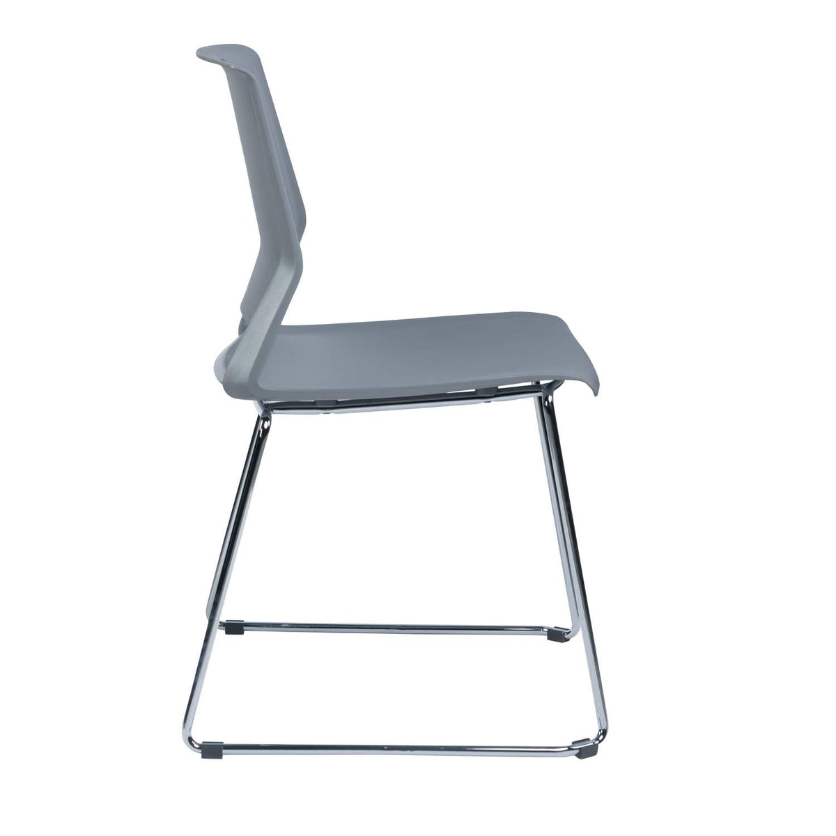 Grey Plastic Stack Chair 4-Pack U893