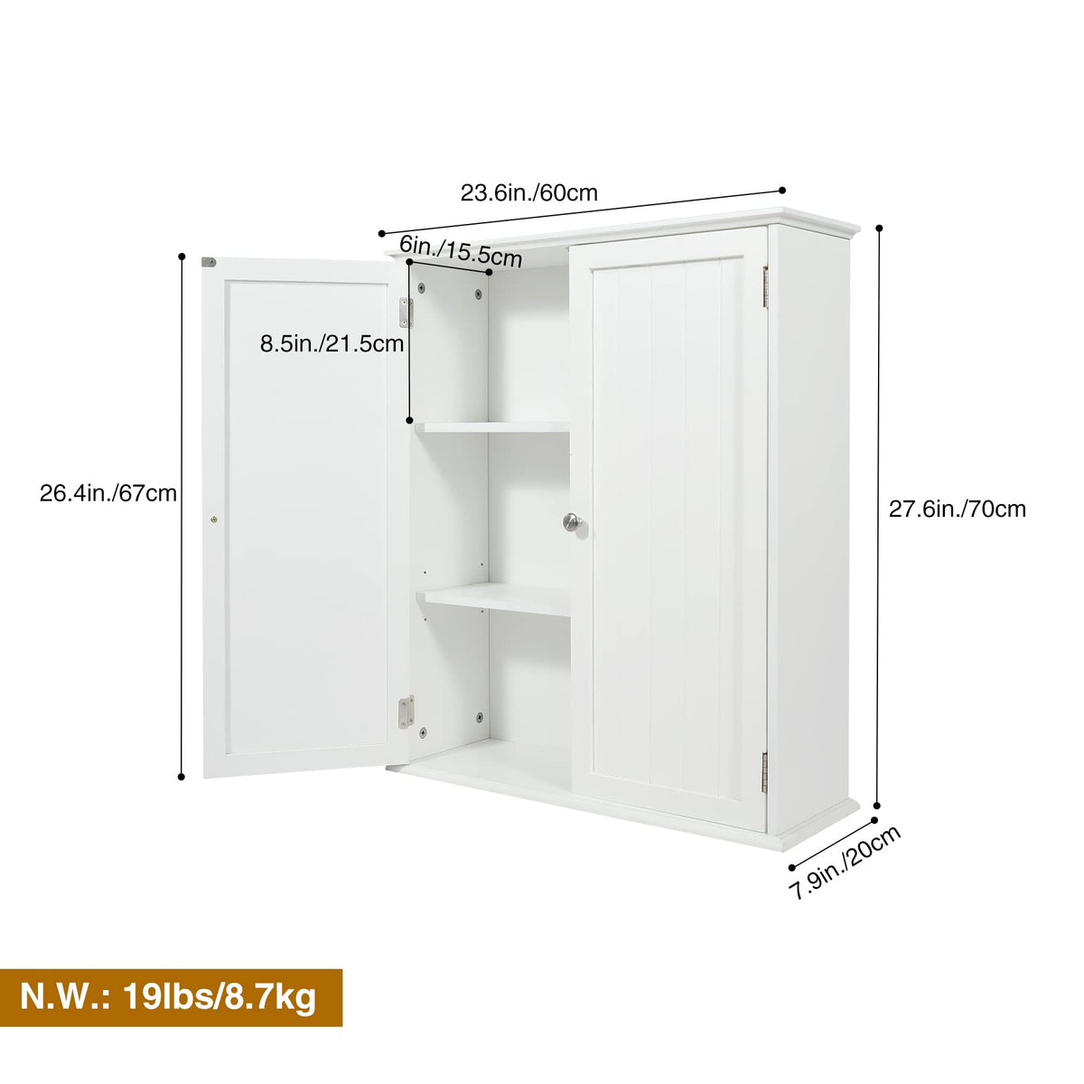 Bathroom Cabinet Wall Mounted P862