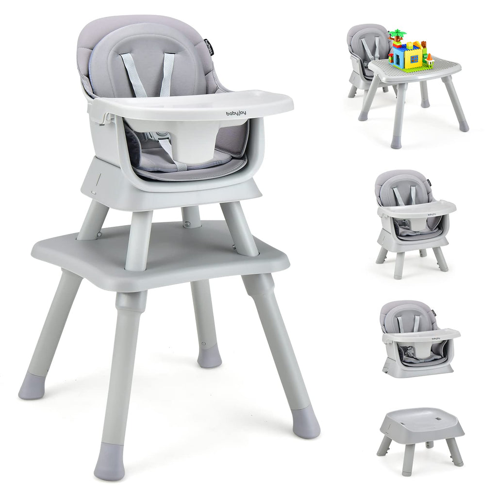 8 in 1 Convertible High Chair with Removable Tray Y49457