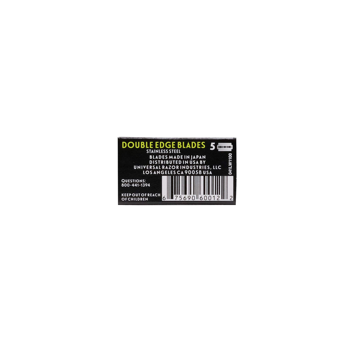 Double Edge Safety Razor Blades, 5 Count X810923