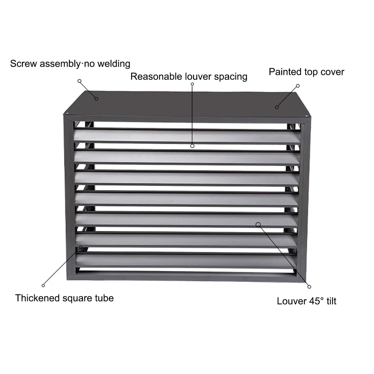 Aluminum Mini-Split Condenser Cover T1460