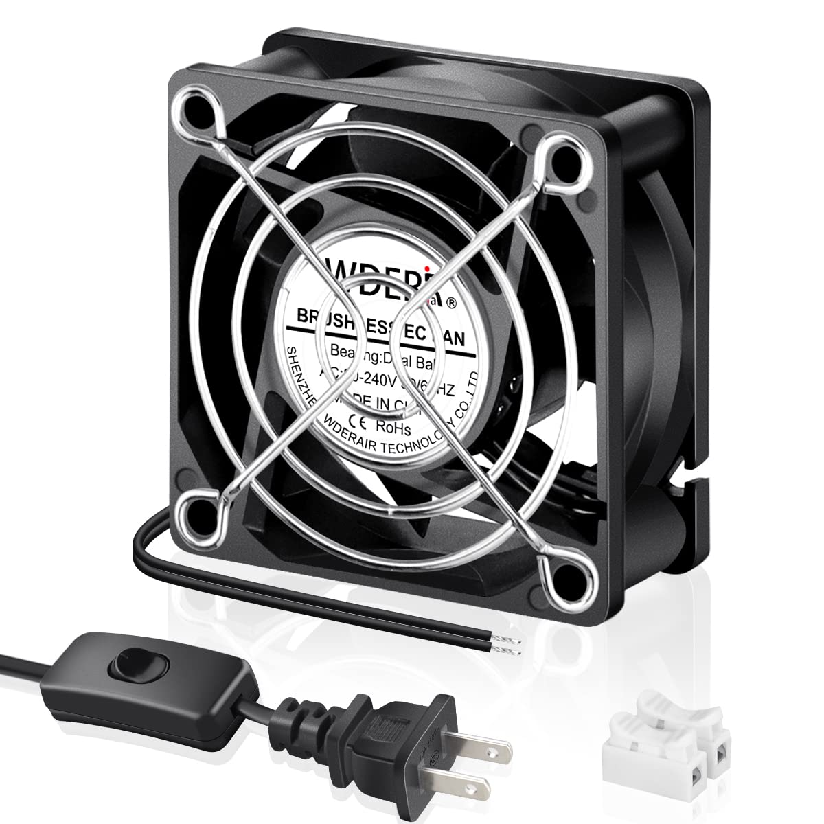 60mm x 25mm Mini Muffin Fan Cooling Axial AC X1766