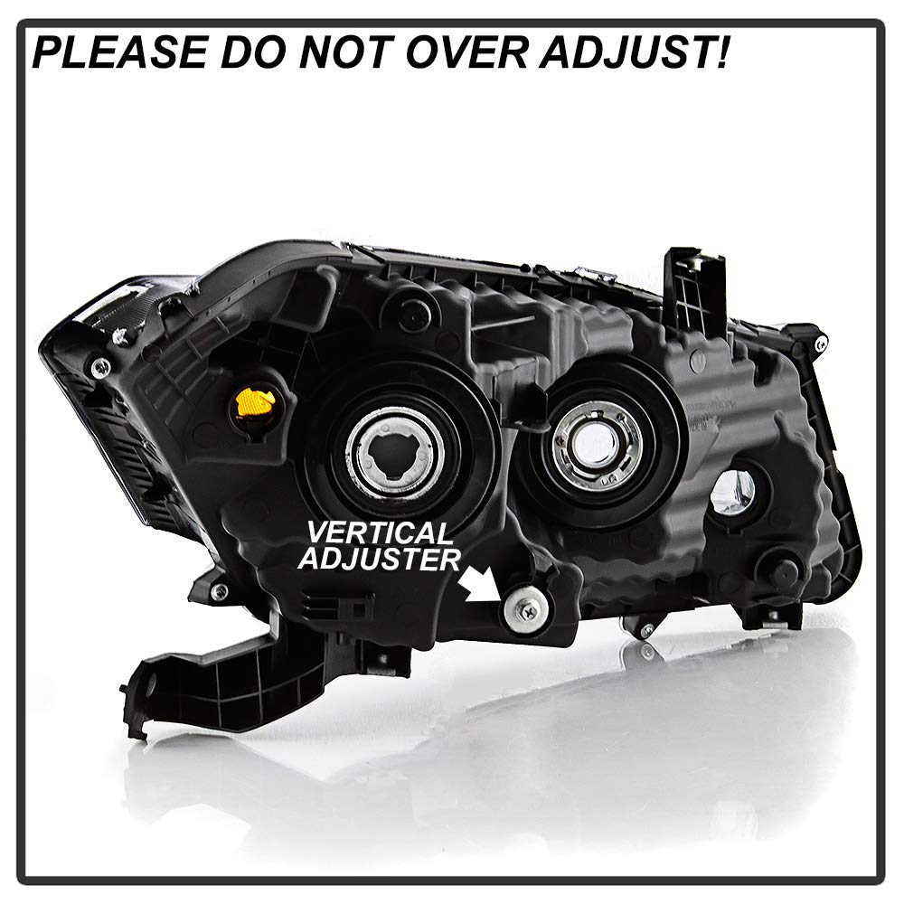 Black Housing Headlights Headlamps J108