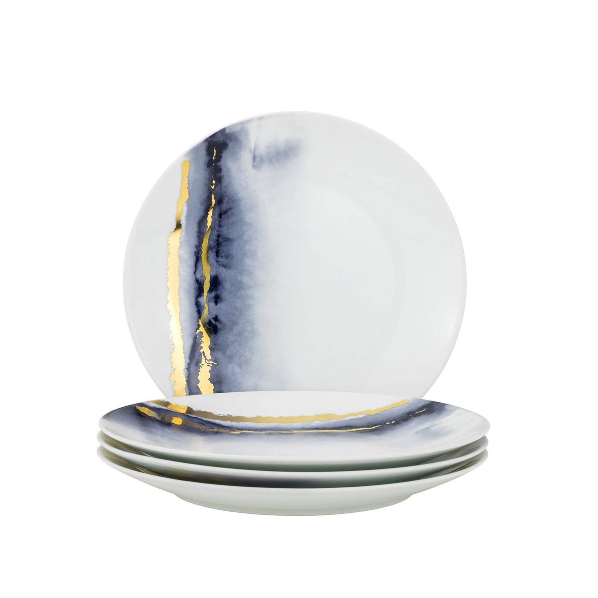 12-Piece Marble Porcelain Dinner Plates Set K149