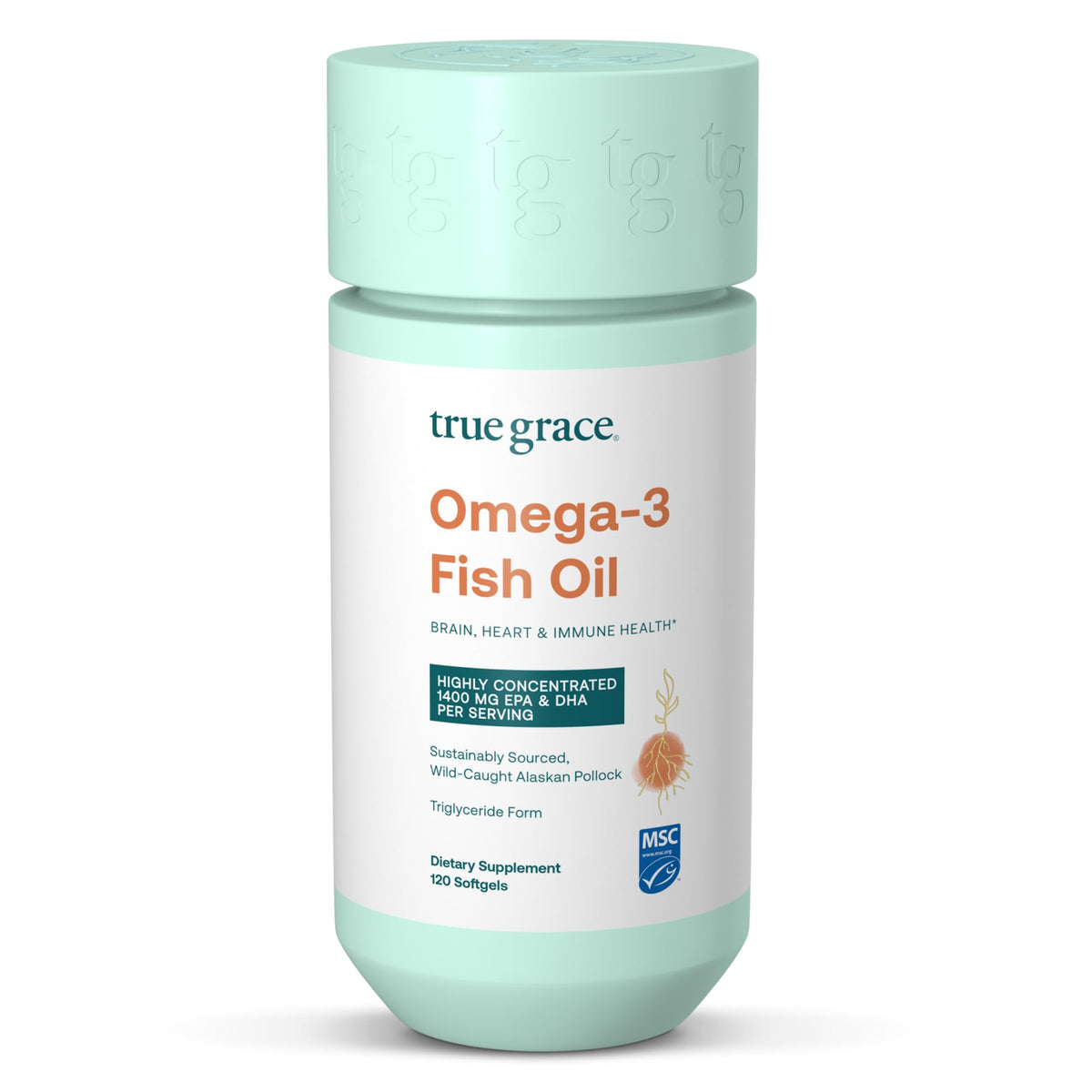 Omega-3 Fish Oil 120 Softgels 1400 mg EPA DHA G765233