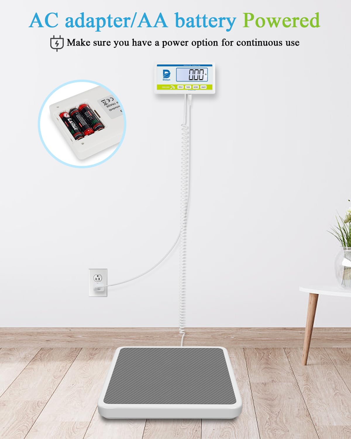 660 lb Digital Medical Floor Scale Q59931