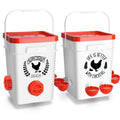 5Gal/25Lb Chicken Feeder and Waterer Set with S-Hooks U865164