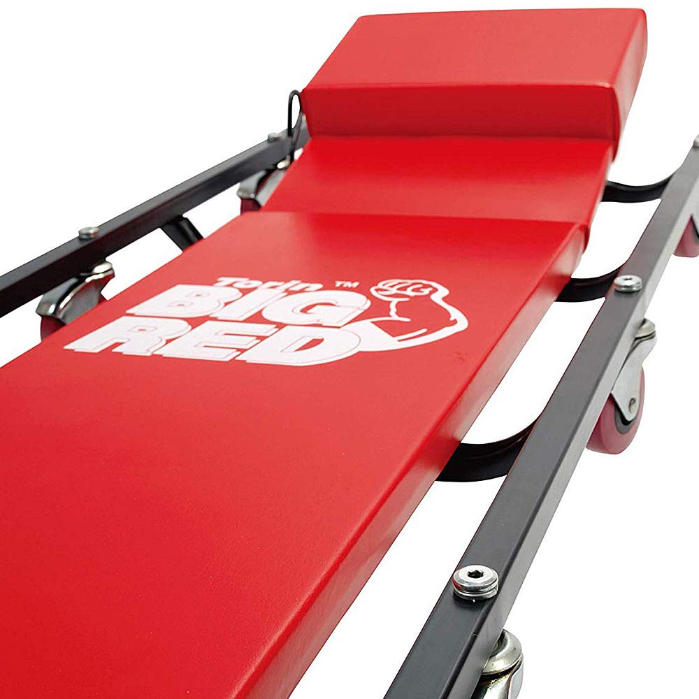 Rolling Garage Creeper with Adjustable Headrest and 6 Casters B675