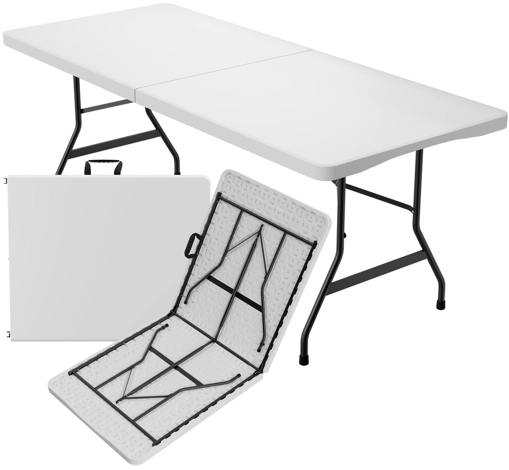 White Plastic Folding Table P469