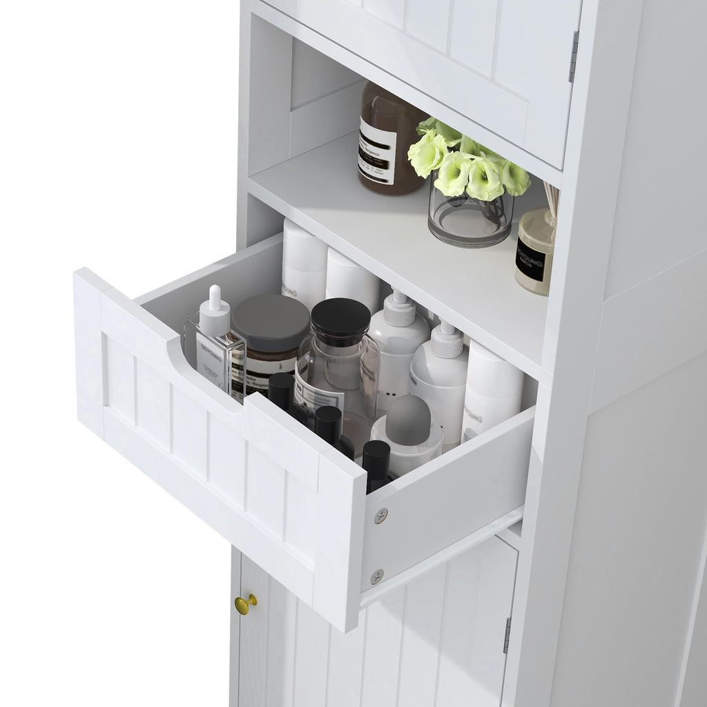 67" H Tall White Bathroom Storage Cabinet Z304