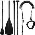 3 Pieces Paddle Board Paddle with Leash Detachable Aluminum Alloy Shaft C6444