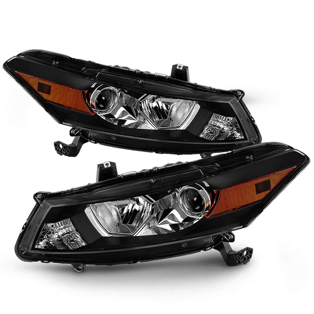 Black Housing Headlights Headlamps J108