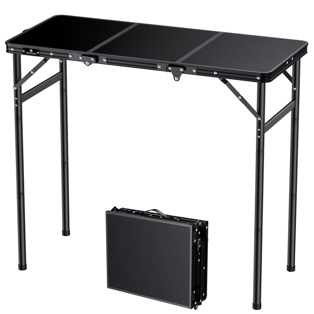 Aluminum Folding Camping Table 3 Height Adjustable W185482