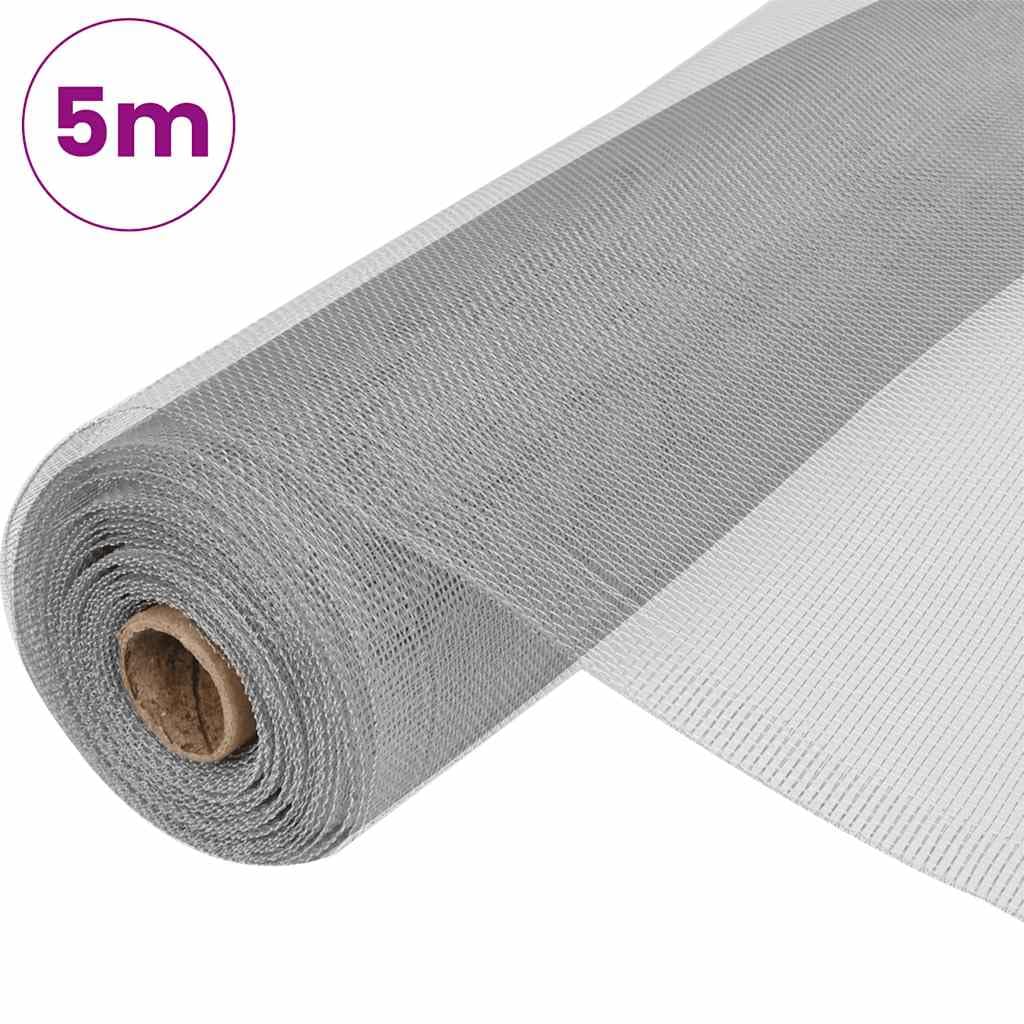 Aluminum Mesh Screen 39.4x196.9 Inch Silver U1156