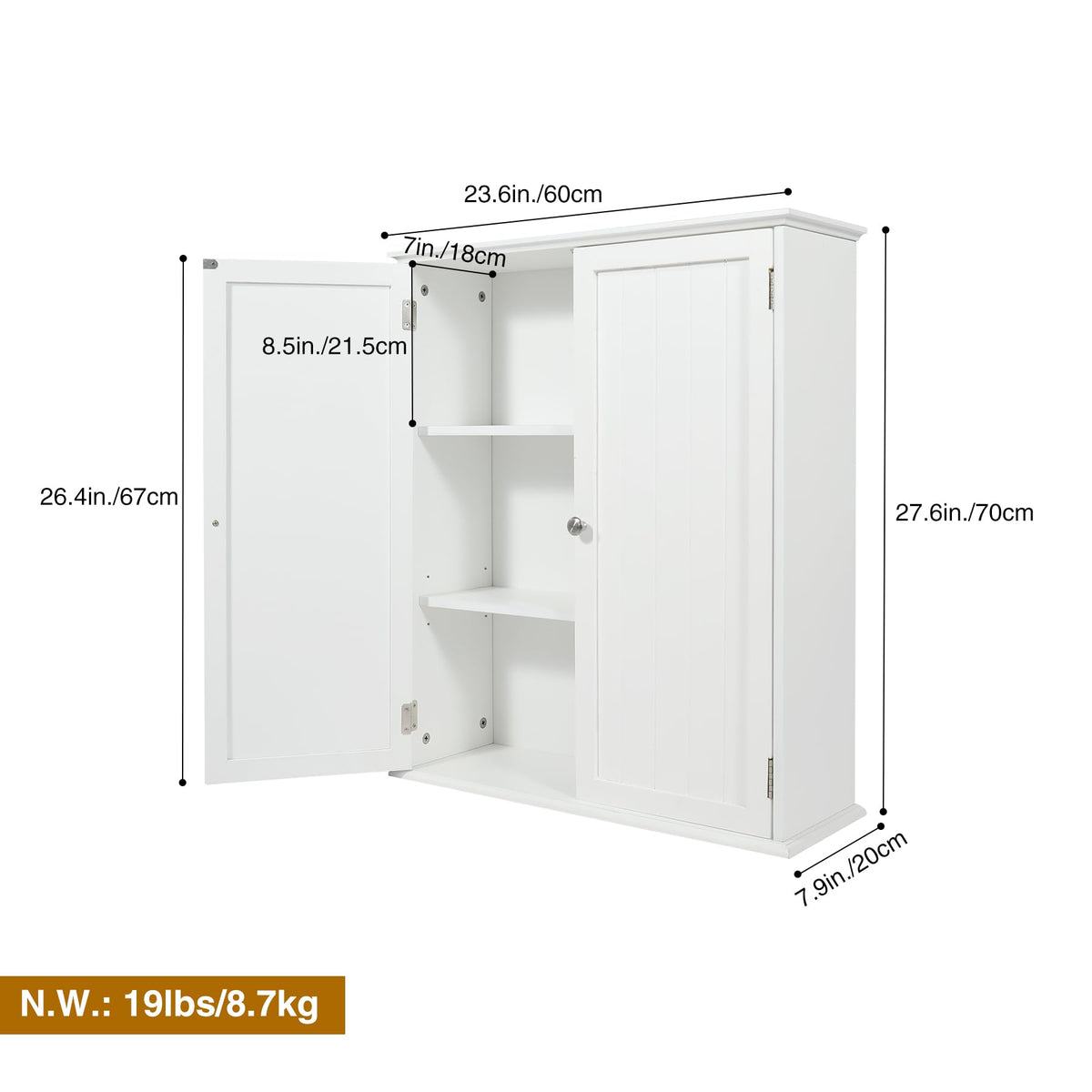 Bathroom Cabinet Wall Mounted P862