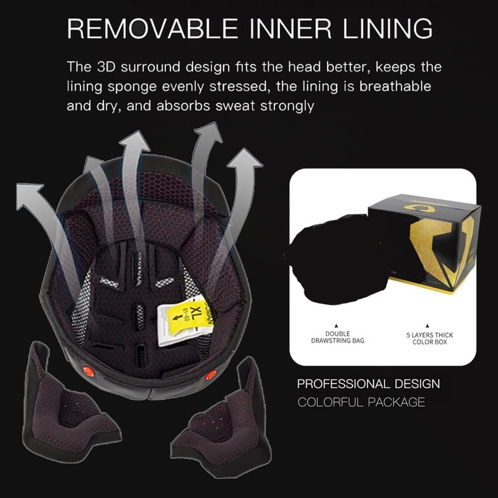 Bluetooth Modular Motorcycle Helmet with Flip Up Dual Anti-Fog Visors H588