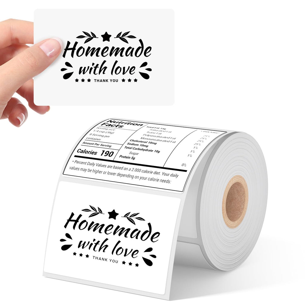 4x3 Thermal Labels 500PCS Water/Oilproof A24158