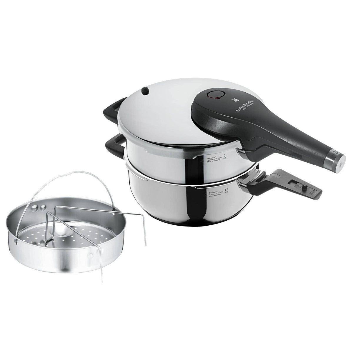 3-Piece Stainless Steel Pressure Cooker Set B38378