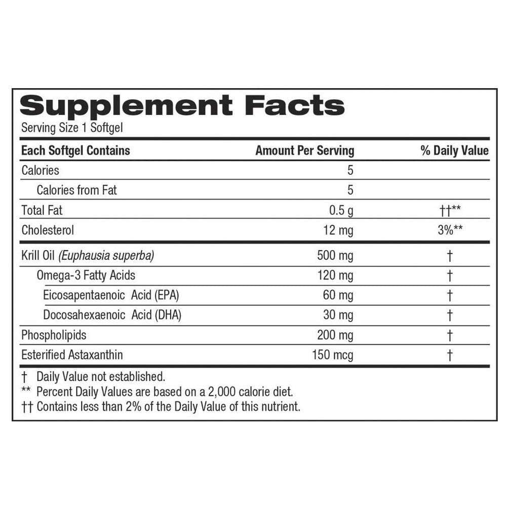 Krill Oil 500 mg 160 Softgels I602942