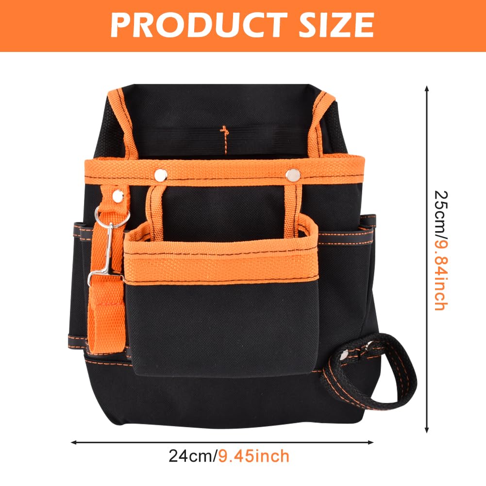 8 Pockets Tool Pouch Utility Waist Bag with Adjustable Belt S494