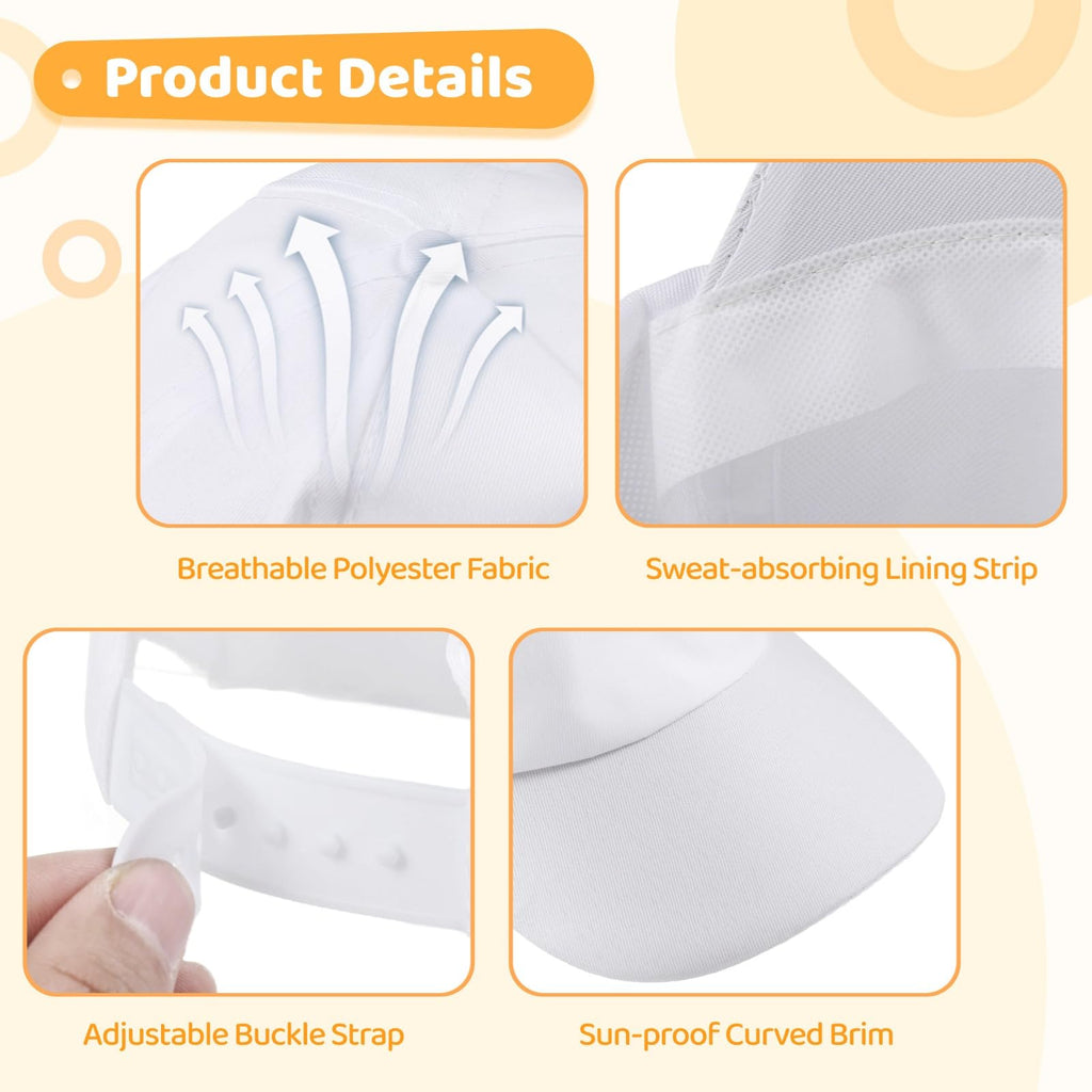 Polyester Adjustable Blank Baseball Caps S3192