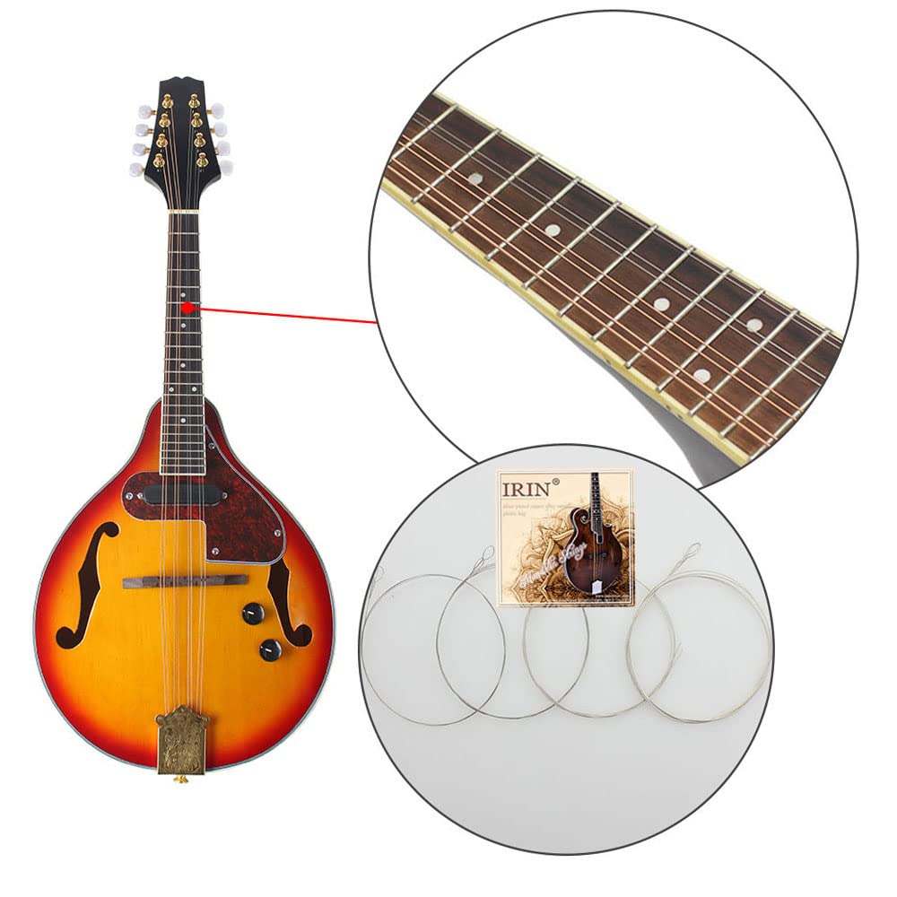 8 Strings Electric Mandolin with Cable and Cleaning Cloth P3570