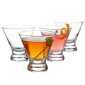 Stemless Martini Glasses Set of 4 U249