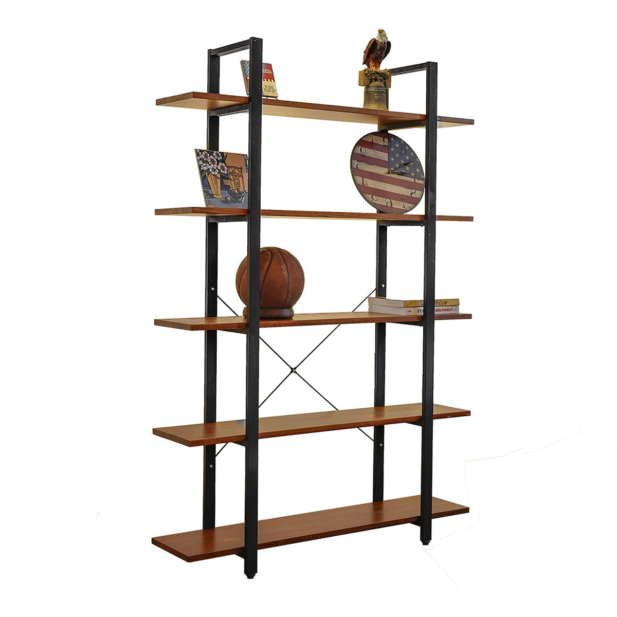 Solid Wood 5 Tier Bookshelf G793