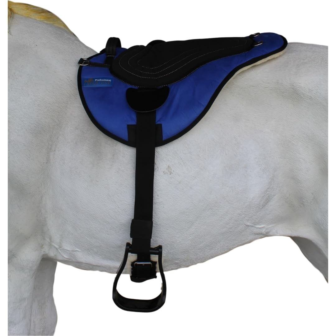 Fleece Padded Bareback Pad with Cinch Royal Blue X28019