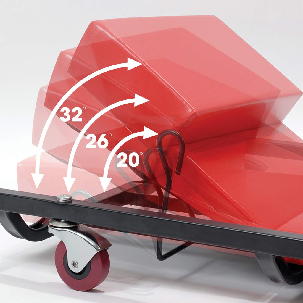 Rolling Garage Creeper with Adjustable Headrest and 6 Casters B675