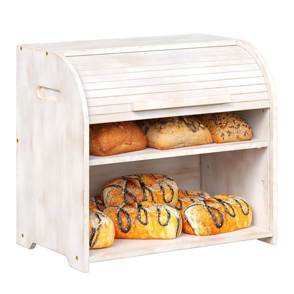 Bamboo Roll Top Bread Box K23780