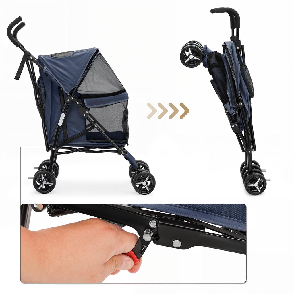 Navy Blue Pet Stroller A917160