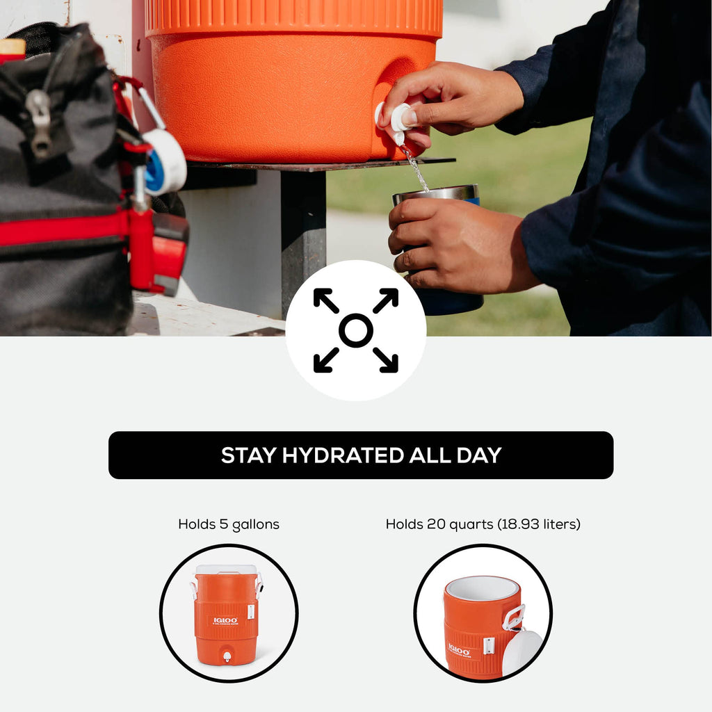 5 Gallon Insulated Portable Beverage Dispenser E265781