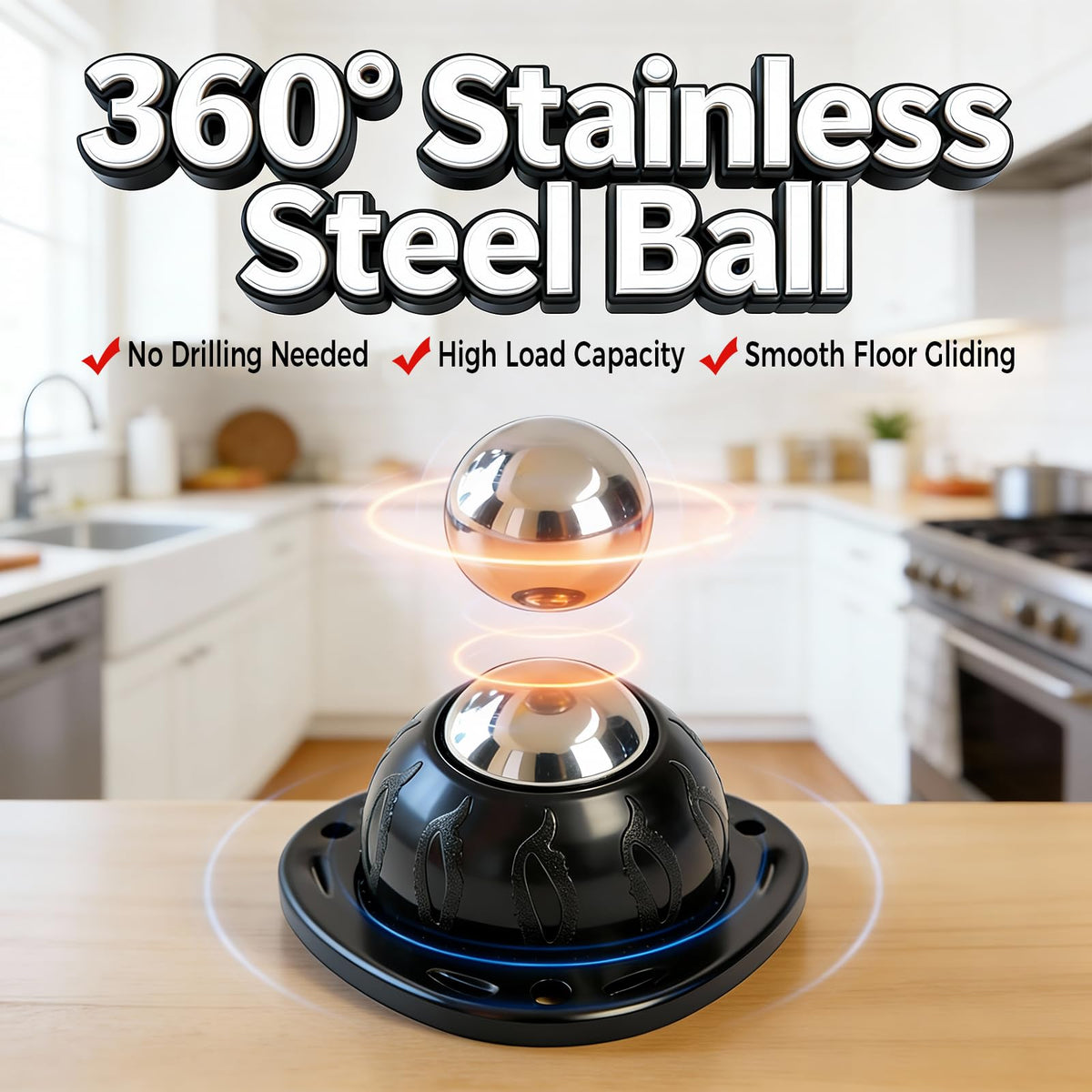 4 Pack Self Adhesive Swivel Casters Y401