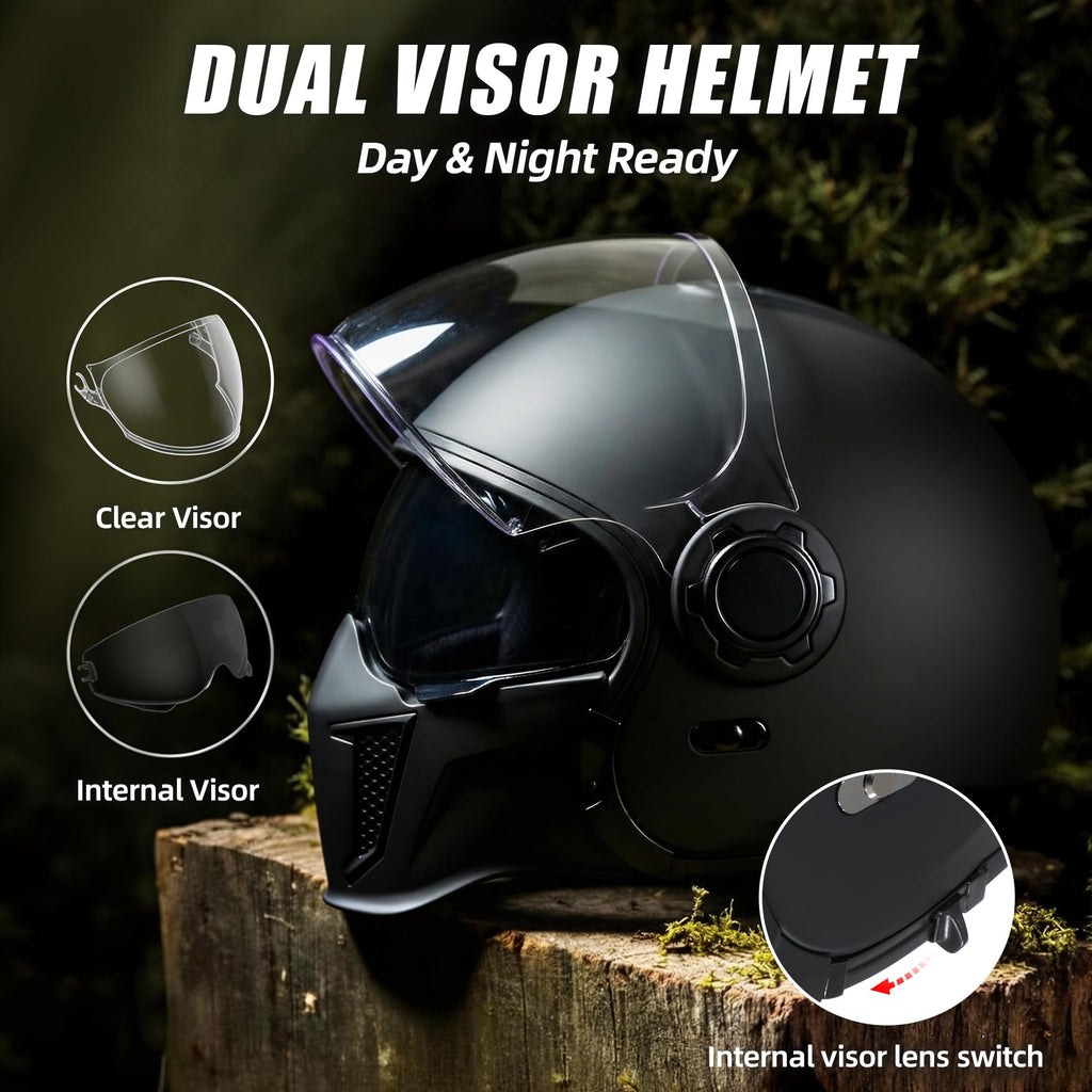 Full Face Motorcycle Helmet DOT Approved W719869