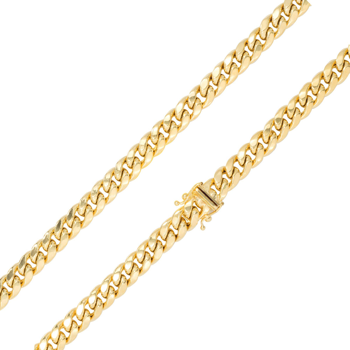 10k Yellow Gold Cuban Link Chain Necklace M36403