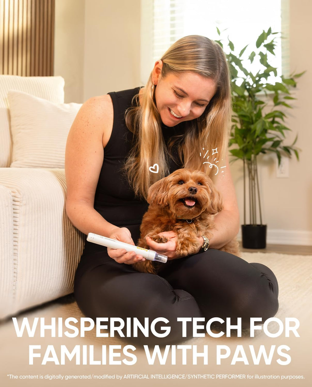 Cordless Electric Pet Nail Grinder with LED Display P8577