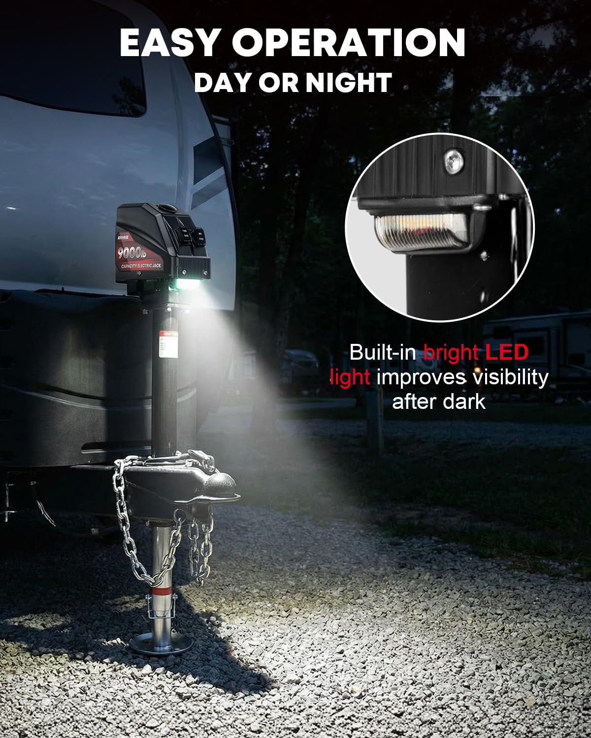 Electric Trailer Jack 9000 lbs 12V A-Frame R859
