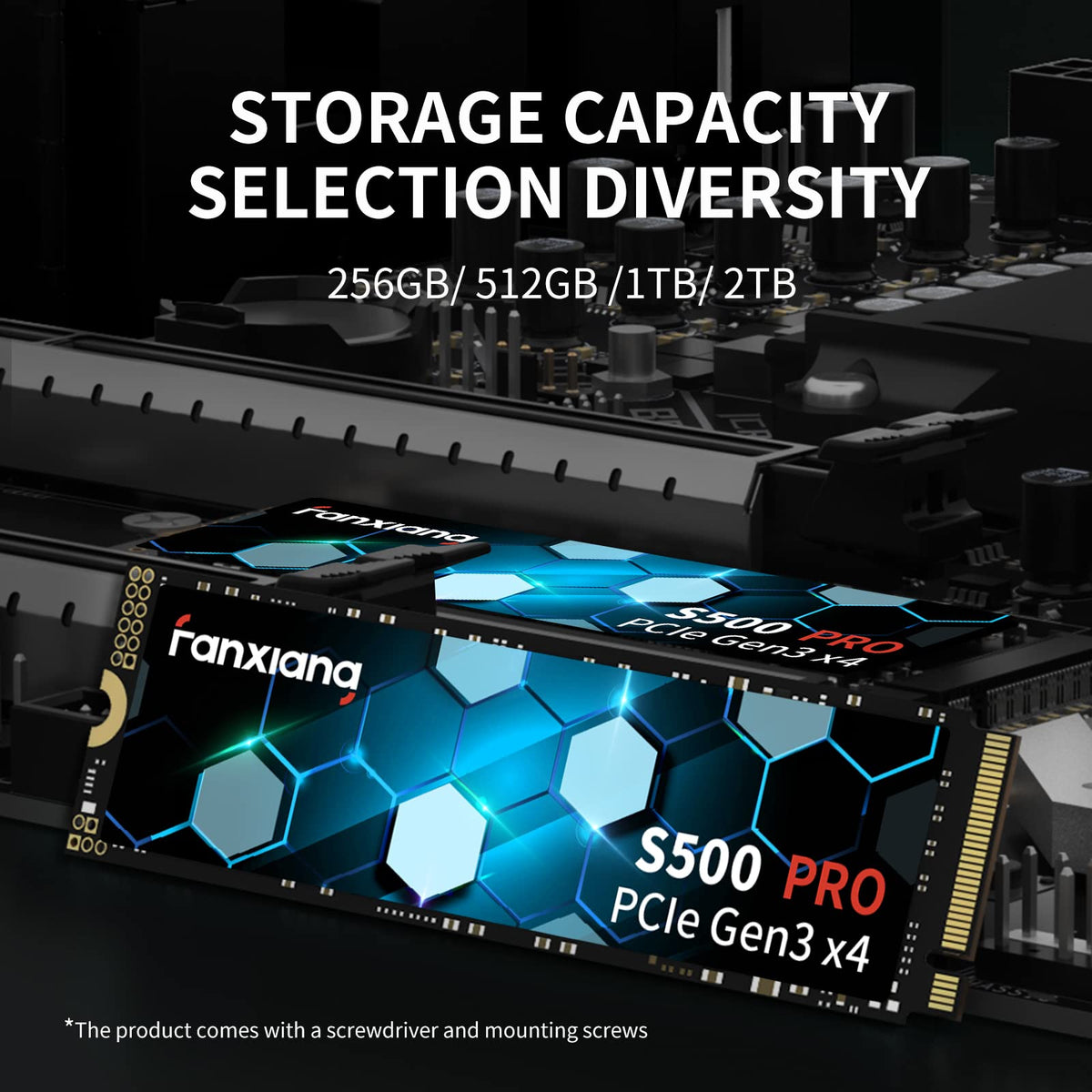 512GB NVMe M.2 PCIe Gen3x4 Internal Solid State Drive K42800