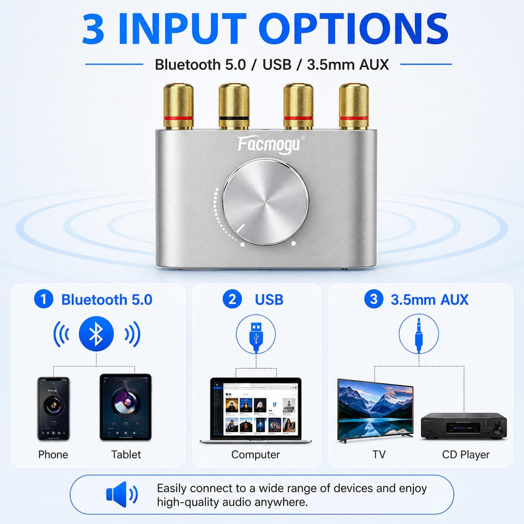 Bluetooth 5.0 Mini Power Amplifier K731